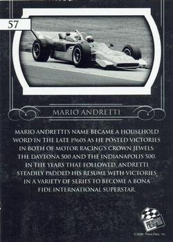 2008 Press Pass Legends - Holo #57 Mario Andretti Back