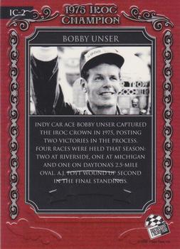 2008 Press Pass Legends - IROC Champions #IC-2 Bobby Unser Back