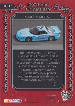 2008 Press Pass Legends - IROC Champions #IC-17 Mark Martin Back