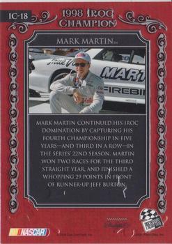 2008 Press Pass Legends - IROC Champions #IC-18 Mark Martin Back