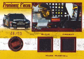 2008 Press Pass Legends - Prominent Pieces Firesuit-Glove Bronze #PP1-MM Mark Martin Front