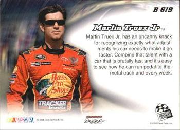 2008 Press Pass Speedway - Blur #B 6 Martin Truex Jr. Back
