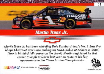 2008 Press Pass Speedway - Gold #11 Martin Truex Jr. Back