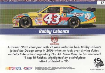 2008 Press Pass Speedway - Gold #17 Bobby Labonte Back