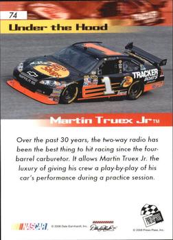 2008 Press Pass Speedway - Gold #74 Martin Truex Jr. Back