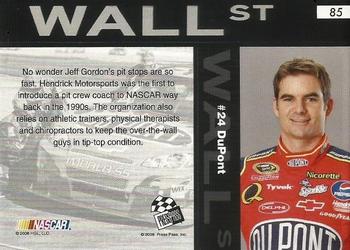 2008 Press Pass Speedway - Gold #85 Jeff Gordon's Car Back