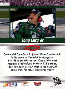 2008 Press Pass Speedway - Holofoil #55 Tony Eury Jr. Back