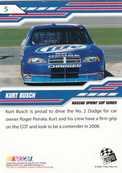 2008 Press Pass Stealth #5 Kurt Busch Back