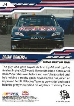 2008 Press Pass Stealth #34 Brian Vickers Back