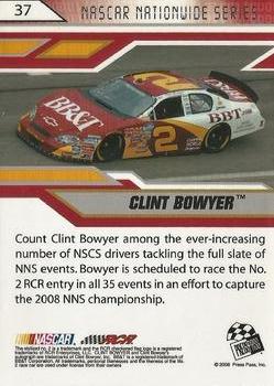 2008 Press Pass Stealth #37 Clint Bowyer Back