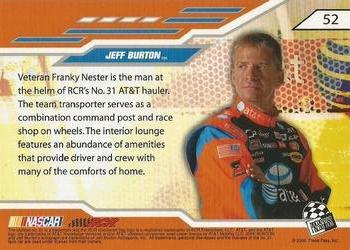 2008 Press Pass Stealth #52 Jeff Burton's Rig Back