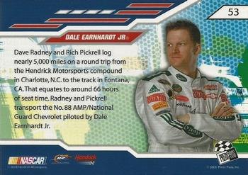2008 Press Pass Stealth #53 Dale Earnhardt Jr.'s Rig Back