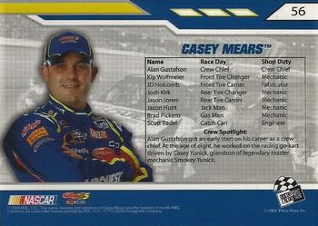 2008 Press Pass Stealth #56 Casey Mears's Car Back