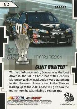 2008 Press Pass Stealth #82 Clint Bowyer Back