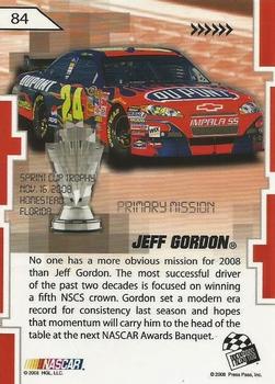 2008 Press Pass Stealth #84 Jeff Gordon Back