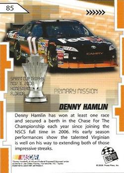 2008 Press Pass Stealth #85 Denny Hamlin Back