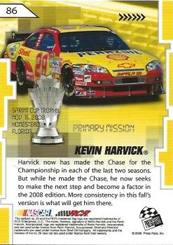 2008 Press Pass Stealth #86 Kevin Harvick Back