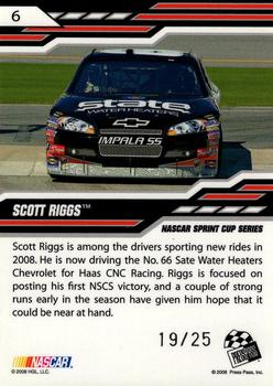 2008 Press Pass Stealth - Exclusives #6 Scott Riggs Back