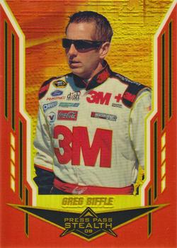 2008 Press Pass Stealth - Exclusives Gold #1 Greg Biffle Front