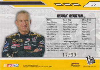 2008 Press Pass Stealth - Exclusives Gold #55 Mark Martin's Car Back