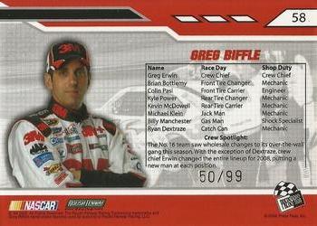 2008 Press Pass Stealth - Exclusives Gold #58 Greg Biffle's Car Back