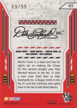 2008 Press Pass Stealth - Exclusives Gold #65 Aric Almirola/Mark Martin/Martin Truex Jr./Paul Menard/Regan Smith Back