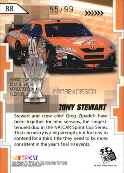 2008 Press Pass Stealth - Exclusives Gold #88 Tony Stewart Back