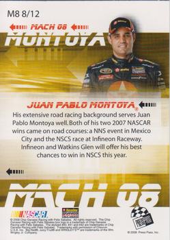 2008 Press Pass Stealth - Mach 08 #M8 8 Juan Pablo Montoya Back