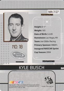 2008 Press Pass Stealth - Maximum Access #MA 7 Kyle Busch Back