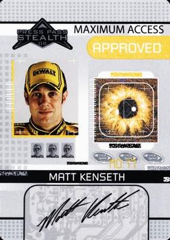 2008 Press Pass Stealth - Maximum Access #MA 15 Matt Kenseth Front