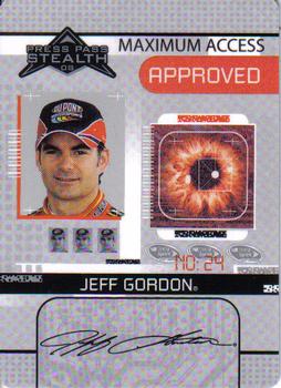 2008 Press Pass Stealth - Maximum Access #MA 10 Jeff Gordon Front