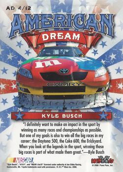 2008 Wheels American Thunder - American Dream #AD 4 Kyle Busch Back