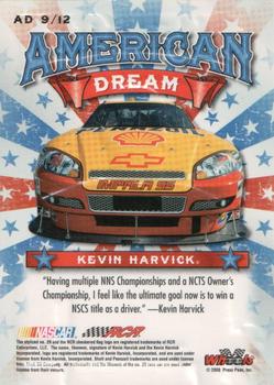 2008 Wheels American Thunder - American Dream Gold #AD 9 Kevin Harvick Back