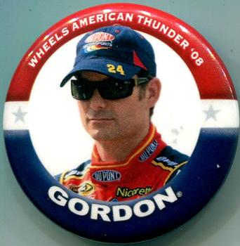 2008 Wheels American Thunder - Campaign Buttons Blue #NNO Jeff Gordon Front