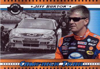 2008 Wheels American Thunder - Campaign Trail #CT 9 Jeff Burton Front