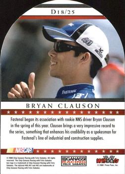 2008 Wheels American Thunder - Delegates #D18 Bryan Clauson Back