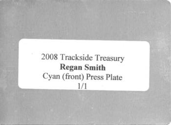2008 Wheels American Thunder - Trackside Treasury Autographs Printing Plates Cyan #RS1 Regan Smith Back