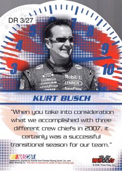 2008 Wheels High Gear - Driven #DR 3 Kurt Busch Back