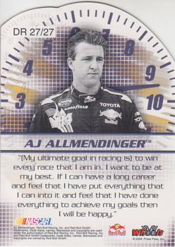 2008 Wheels High Gear - Driven #DR 27 A.J. Allmendinger Back
