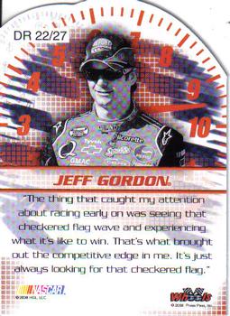 2008 Wheels High Gear - Driven #DR 22 Jeff Gordon Back