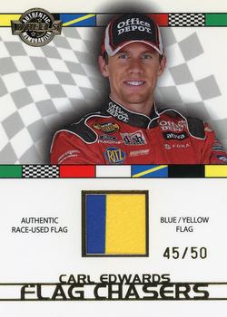 2008 Wheels High Gear - Flag Chasers Blue-Yellow #FC 7 Carl Edwards Front