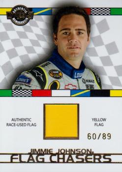 2008 Wheels High Gear - Flag Chasers Yellow #FC 6 Jimmie Johnson Front