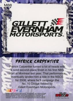2008 Wheels High Gear - MPH #M88 Patrick Carpentier Back