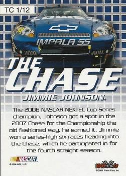 2008 Wheels High Gear - The Chase #TC 1 Jimmie Johnson Back