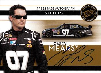 2009 Press Pass - Autograph Gold #NNO Casey Mears Front