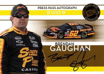 2009 Press Pass - Autograph Gold #NNO Brendan Gaughan Front