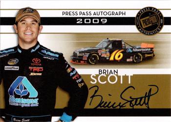 2009 Press Pass - Autograph Gold #NNO Brian Scott Front