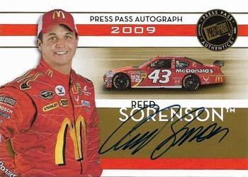 2009 Press Pass - Autograph Gold #NNO Reed Sorenson Front