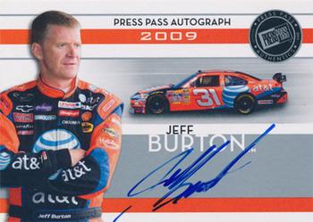 2009 Press Pass - Autograph Silver #NNO Jeff Burton Front