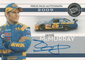 2009 Press Pass - Autograph Silver #NNO Jamie McMurray Front